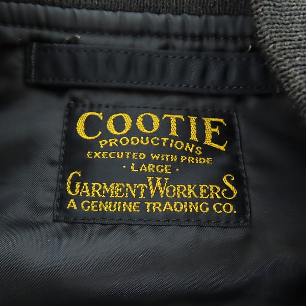 実際に弊社で買取させて頂いたCOOTIE/クーティー GLORY BOUND MA-1 フライト ジャケット/ブルゾン/Lの画像 2枚目