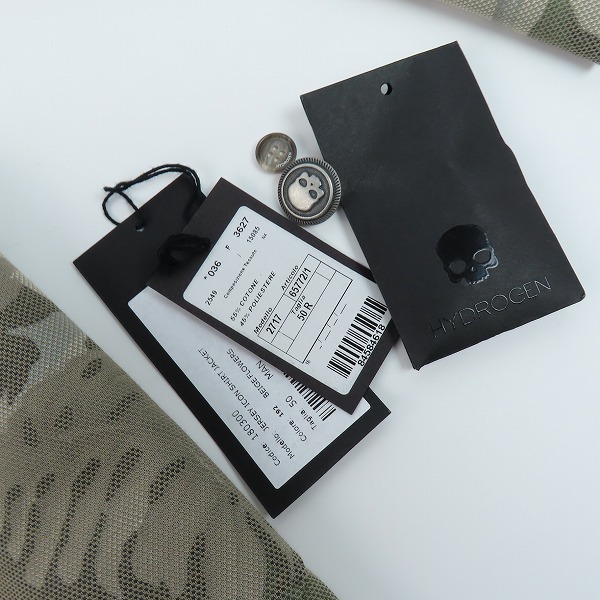 実際に弊社で買取させて頂いたHYDROGEN/ハイドロゲン ボタニカル柄 ジャケット/50Rの画像 9枚目