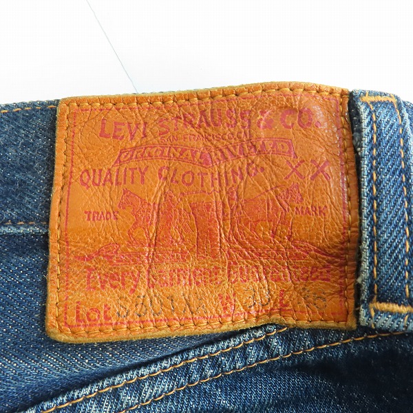実際に弊社で買取させて頂いたLEVIS/リーバイス S501XX 復刻 大戦モデル BIG E/ビッグE 日本製 44501-0017 W33 L36の画像 6枚目