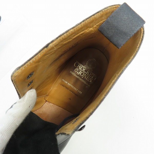 実際に弊社で買取させて頂いたCROCKETT&JONES/クロケットジョーンズ GALWAY 8797 レースアップブーツ /8.5の画像 3枚目