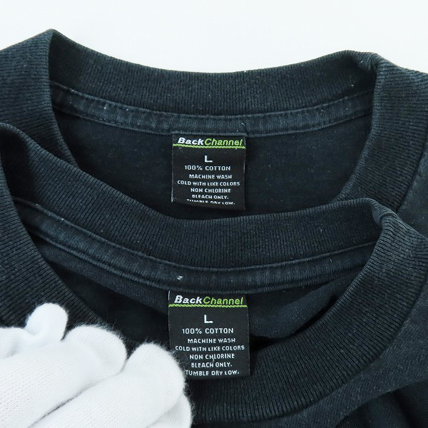 実際に弊社で買取させて頂いたBack Channel/バックチャンネル ロゴプリント/胸ポケット 半袖Tシャツ 4点セットの画像 3枚目