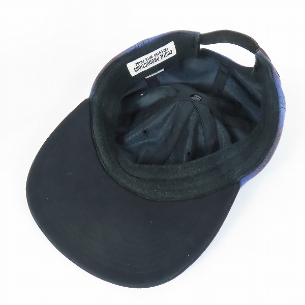 実際に弊社で買取させて頂いたCOOTIE PRODUCTIONS/クーティー オンブレチェックキャップの画像 5枚目