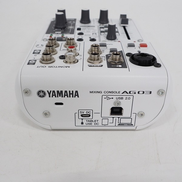 実際に弊社で買取させて頂いたYAMAHA/ヤマハ AG03 ミキシングコンソール ミキサー ウェブキャスティングミキサー【通電確認済】の画像 4枚目
