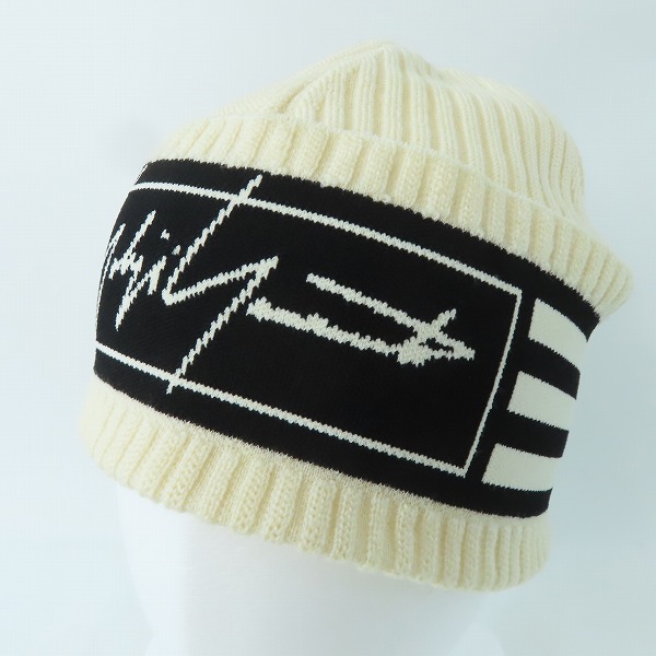 実際に弊社で買取させて頂いたY-3/ワイスリー Yohji Yamamoto×adidas/ヨウジヤマモト×アディダス 3STRIPE BEANIE/3ストライプ ビーニー/ニット帽 FI7452