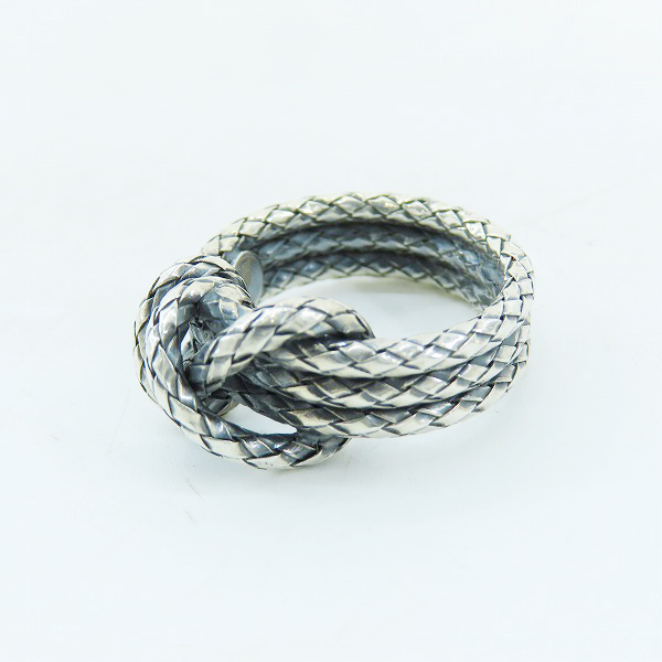 実際に弊社で買取させて頂いたBOTTEGA VENETA/ボッテガヴェネタ イントレチャート リング Ag925/8号