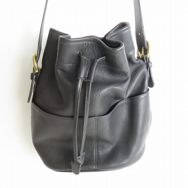 実際に弊社で買取させて頂いたCOACH/コーチ オールドコーチ ヴィンテージ レザー巾着ショルダーバッグ 4151 