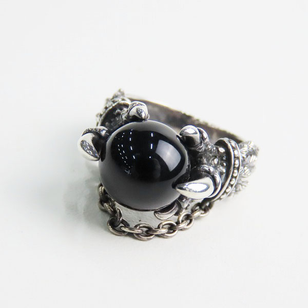 実際に弊社で買取させて頂いたBizarre/ビザール クロー リング w/オニキス 17号