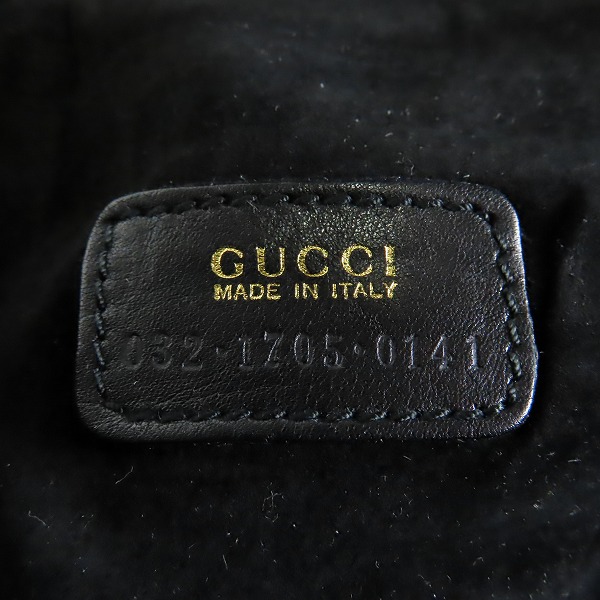 実際に弊社で買取させて頂いたGUCCI/グッチ ホースビット バニティバッグ 032 1705 0141の画像 4枚目