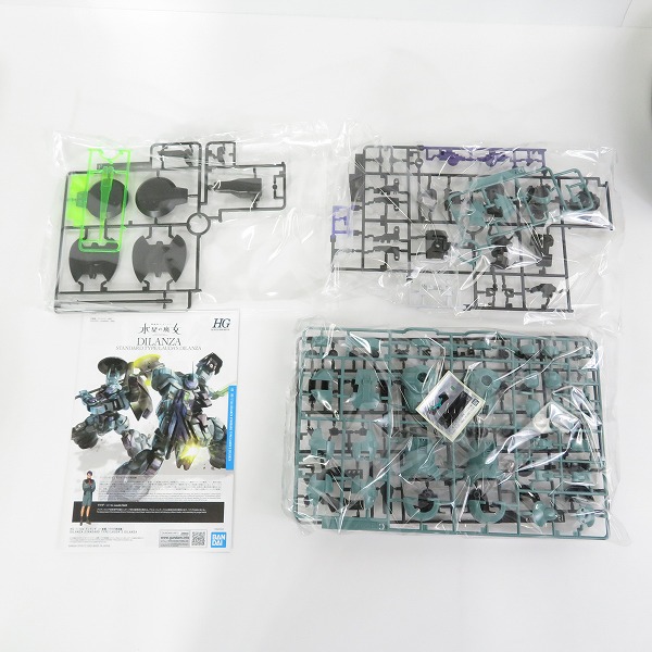実際に弊社で買取させて頂いた【未組立】BANDAI/バンダイ HG 1/144 機動戦士ガンダム水星の魔女 ディランザ( 一般機/ラウダ専用機)/ハインドリー 4点セットの画像 1枚目