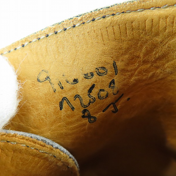 実際に弊社で買取させて頂いたTrickers/トリッカーズ  MOLTON/モールトン カントリーブーツ ウイングチップ M2508/8の画像 5枚目