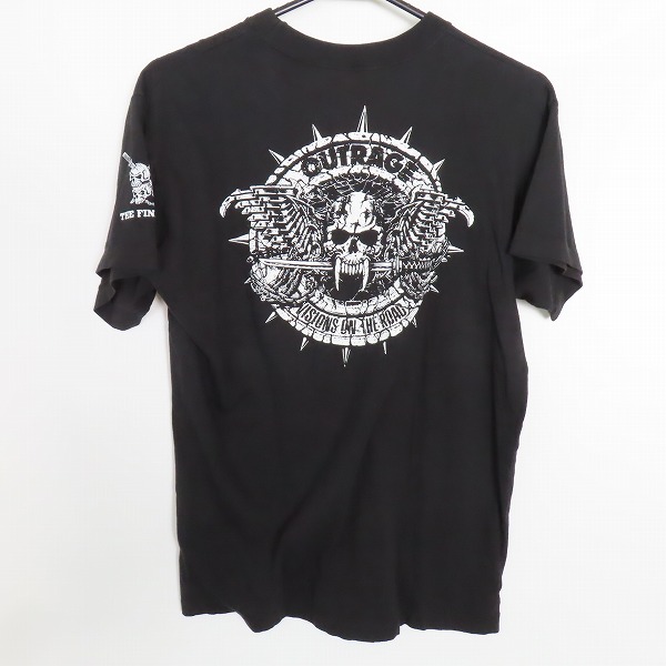実際に弊社で買取させて頂いたOUTRAGE/アウトレイジ バンドTシャツ Mの画像 1枚目