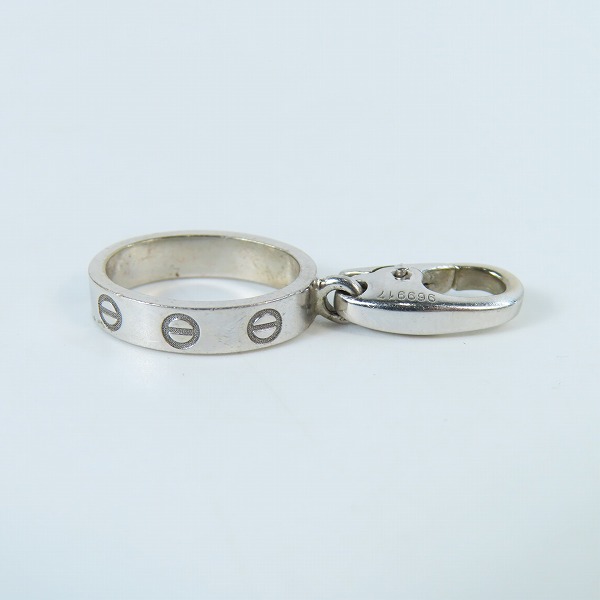 実際に弊社で買取させて頂いたCartier/カルティエ AU750/K18WG/ホワイトゴールド ラブチャーム ペンダントトップの画像 4枚目