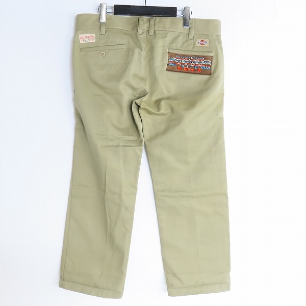 実際に弊社で買取させて頂いたDickies/ディッキーズ ビーズ パッチワーク チノパンツ/34の画像 1枚目