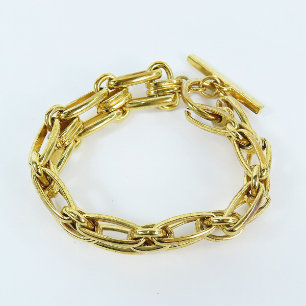 実際に弊社で買取させて頂いたSAINT LAURENT PARIS/サンローランパリ チェーンリンクブレスレット ゴールド