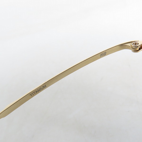 実際に弊社で買取させて頂いた999.9/フォーナインズ メガネフレーム アイウェア S-846Tの画像 6枚目