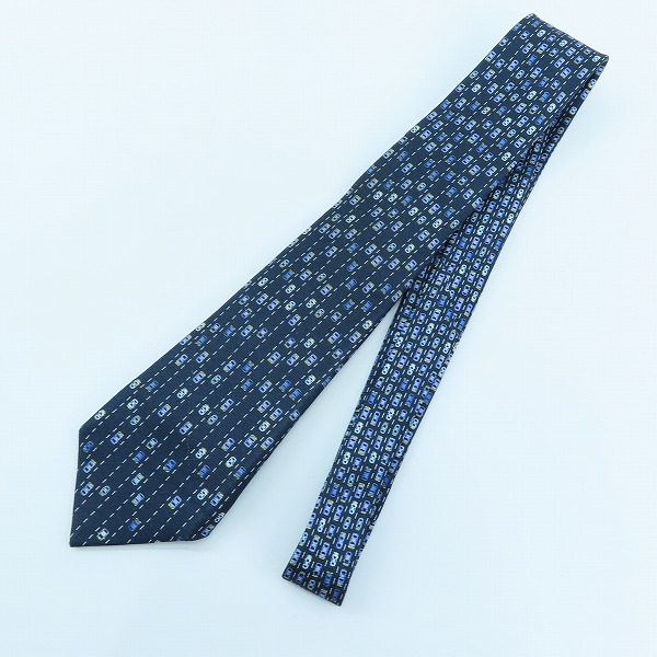 実際に弊社で買取させて頂いたBVLGARI/ブルガリ 車総柄 シルクネクタイ