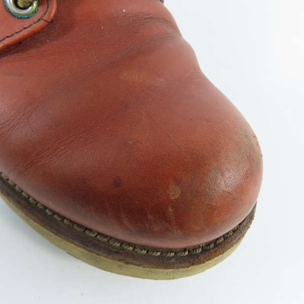 実際に弊社で買取させて頂いたRED WING/レッドウィング ブーツ レッドブラウン系 8166/8.5Dの画像 8枚目