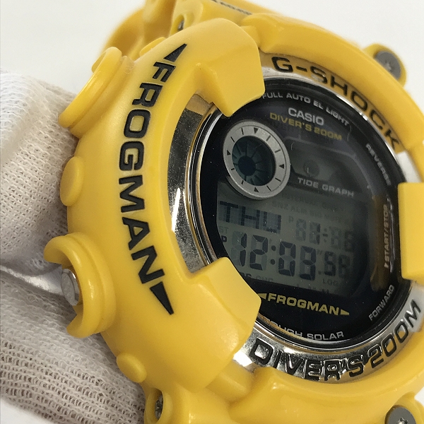 実際に弊社で買取させて頂いたG-SHOCK/Gショック FROGMAN フロッグマン タフソーラー GF-8250-9JFの画像 6枚目