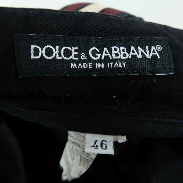 実際に弊社で買取させて頂いたDOLCE&GABBANA/ドルチェ＆ガッバーナ/ドルガバ サイドライン/裾ジップ/サスペンダー付き 総柄パンツ 46の画像 2枚目