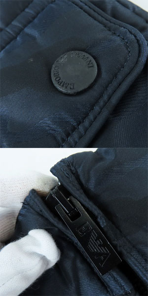 実際に弊社で買取させて頂いた【JPタグ】EMPORIO ARMANI JEANS/エンポリオ アルマーニ ジーンズ カモフラ柄 ダウンジャケット B49JW /Mの画像 8枚目