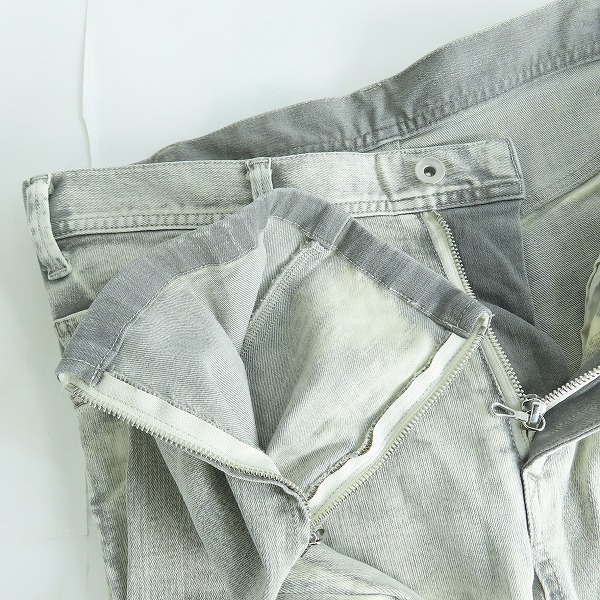 実際に弊社で買取させて頂いたJULIUS/ユリウス 20AW タックドニー スキニー デニム パンツ 717PAM14-PL/1の画像 2枚目
