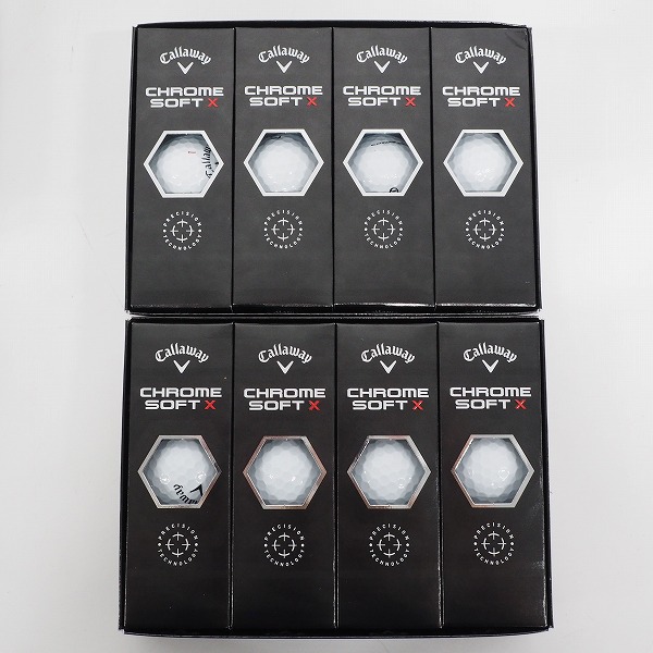 実際に弊社で買取させて頂いた【未使用】Callaway/キャロウェイ CHROME SOFT X ゴルフボール ホワイト 2ダース