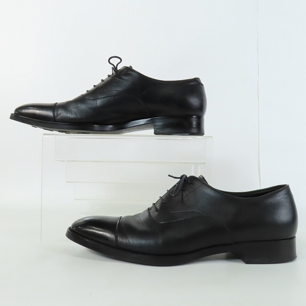 実際に弊社で買取させて頂いたBLACK LABEL CRESTBRIDGE/ブラックレーベルクレストブリッジ ストレートチップ レザー ビジネスシューズ/25.5の画像 3枚目