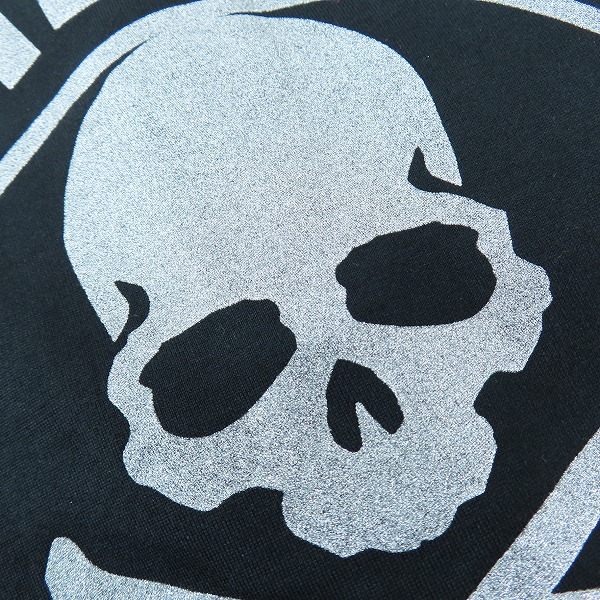 実際に弊社で買取させて頂いたmastermind JAPAN/マスターマインドジャパン TOKYO シルバーラメスカル 半袖 Tシャツ MMD2-TS01/Lの画像 4枚目