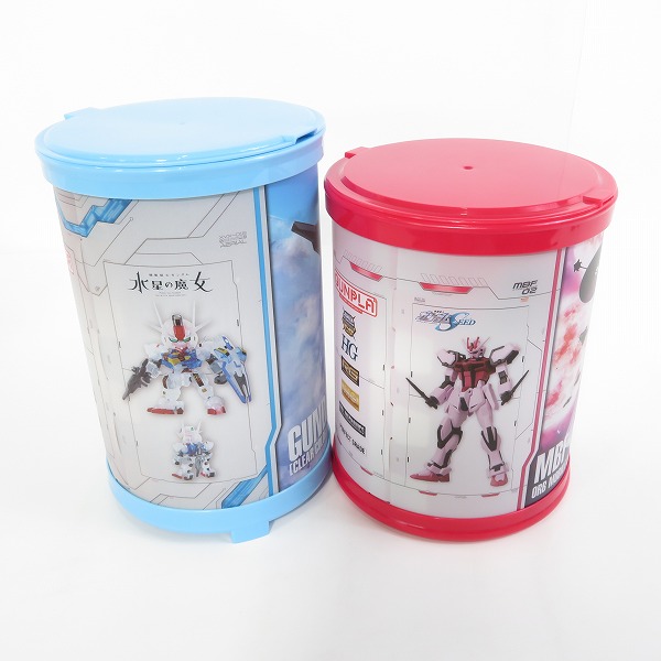 実際に弊社で買取させて頂いた【未組立】ハート/バンダイ ガンプラ入りラウンドBOX SDEX ガンダムエアリアル/ENTRY GRADE ストライクルージュ 2点セットの画像 7枚目