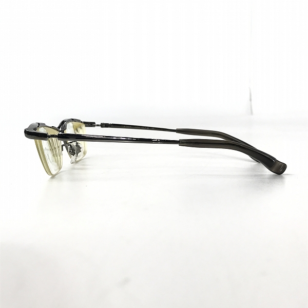 実際に弊社で買取させて頂いた999.9/フォーナインズ チタン ガンメタリック 度入り 眼鏡/メガネフレーム/アイウェア S-306T CAESAR-FLIP クリップオン付の画像 1枚目