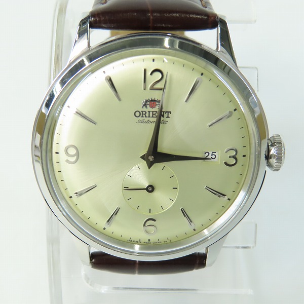 実際に弊社で買取させて頂いた ORIENT/オリエント 自動巻き スモセコ 裏スケ 白文字盤 SS F622-UAA0
