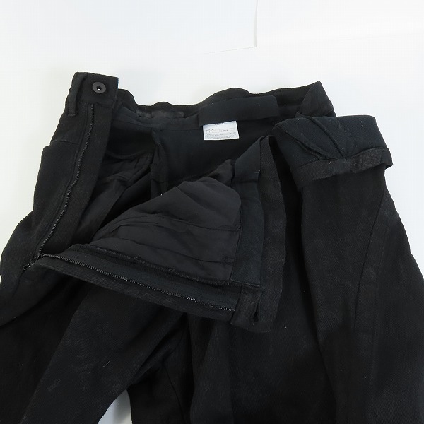 実際に弊社で買取させて頂いたJULIUS/ユリウス 13-14AW crack 変形 デニム ドッキング サルエル パンツ/1の画像 2枚目