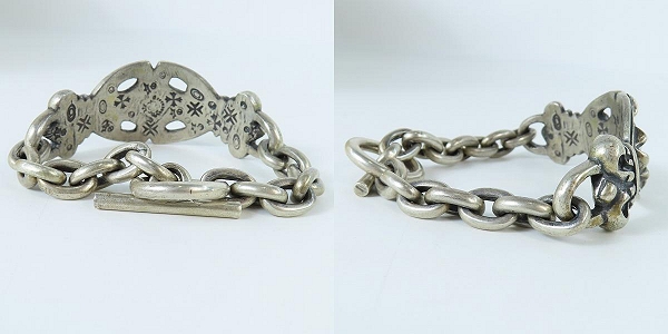 実際に弊社で買取させて頂いた【ギャラ付】GABOR/ガボール ガボラトリー ダブルクラウンスカルプテッドオーバルwスモールオーバルリンクブレスレットの画像 3枚目