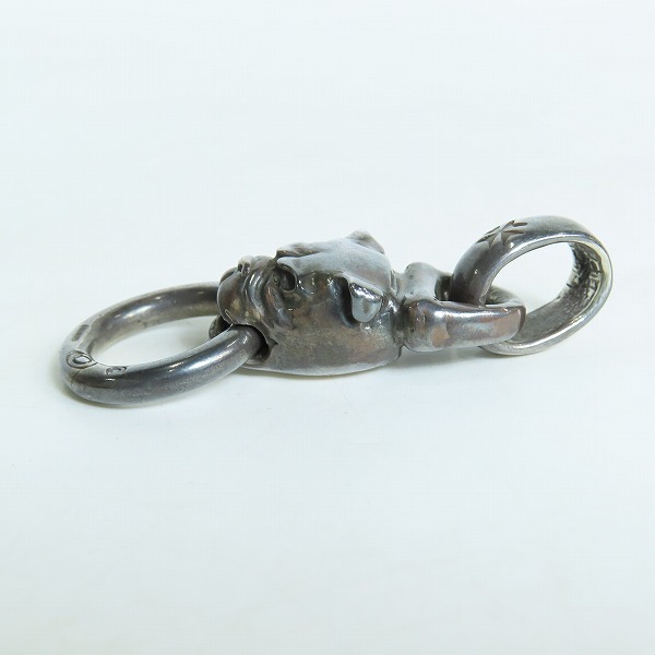 実際に弊社で買取させて頂いた【ギャラ付き】gabor/ガボール 生前 ブルドッグ ペンダントトップの画像 2枚目