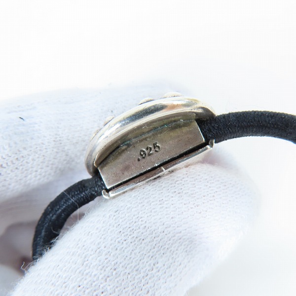 実際に弊社で買取させて頂いた【オールド刻印】CHROME HEARTS/クロムハーツ クロスボール コンチョ ヘアゴム/ヘアバンドの画像 6枚目