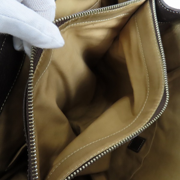 実際に弊社で買取させて頂いた土屋鞄製造所/ツチヤカバン レザー ダークブラウン トートバッグ の画像 4枚目