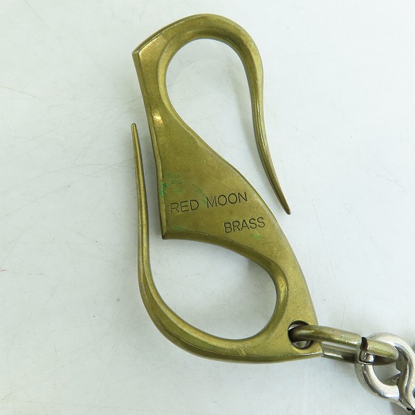 実際に弊社で買取させて頂いたRED MOON/レッドムーン Losers Boogie S字フックロープ付 レザー ロングウォレット 長財布の画像 8枚目