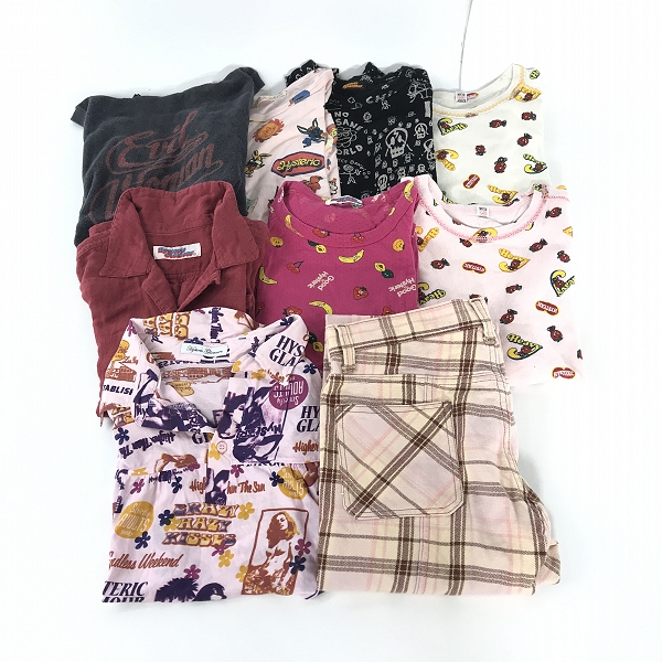 実際に弊社で買取させて頂いた【おまとめ】HYSTERIC GLAMOUR/ヒステリックグラマー Tシャツ/カットソー 等 レディース