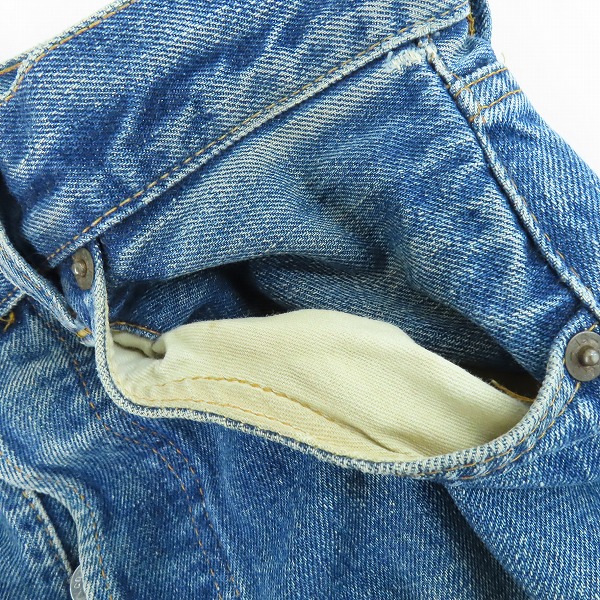 実際に弊社で買取させて頂いたLEVI'S/リーバイス 501 66前期 ボタン裏刻印6/点々/ビッグE ヴィンテージ/ビンテージ デニムパンツの画像 8枚目
