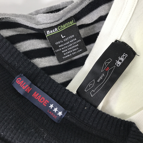 実際に弊社で買取させて頂いた【おまとめ】バックチャンネル/アールディーズ/ガイジンメイド 等 ニット/半袖Tシャツ/パンツ 他の画像 1枚目