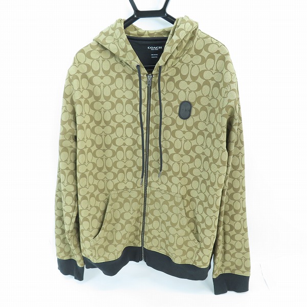 実際に弊社で買取させて頂いたCOACH/コーチ シグネチャー/ジップアップパーカー/L