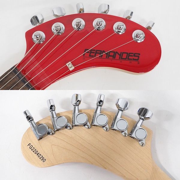 実際に弊社で買取させて頂いた★【美品】FERNANDES/フェルナンデス ZO-3 ’19 RED W/SC ぞうさん アンプ内蔵エレキギター レッド ソフトケース付の画像 3枚目