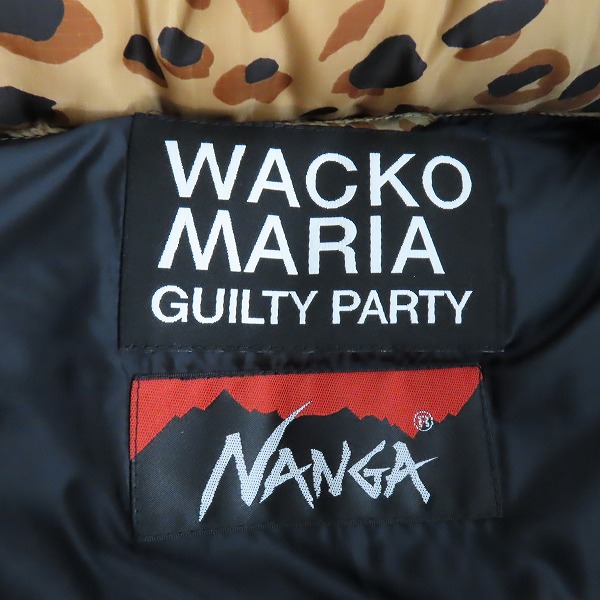 実際に弊社で買取させて頂いたWACKO MARIA × NANGA/ナンガ×ワコマリア 23AW レオパードダウンジャケット/XXLの画像 3枚目