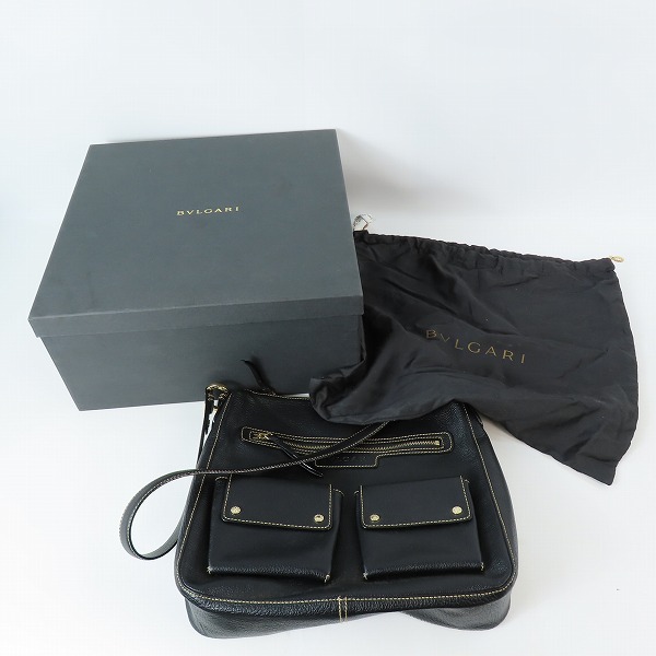 実際に弊社で買取させて頂いたBVLGARI/ブルガリ ABELEL レザー ショルダーバッグ/ワンショルダーの画像 9枚目