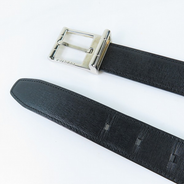 実際に弊社で買取させて頂いたBVLGARI/ブルガリ レザーベルト スクエアバックル の画像 1枚目