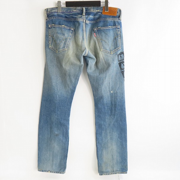 実際に弊社で買取させて頂いたHYSTERIC GLAMOUR× Andy Warhol/ヒステリックグラマー×アンディー ウォーホル ドル紙幣デニムパンツ 7AP-0014/34の画像 1枚目