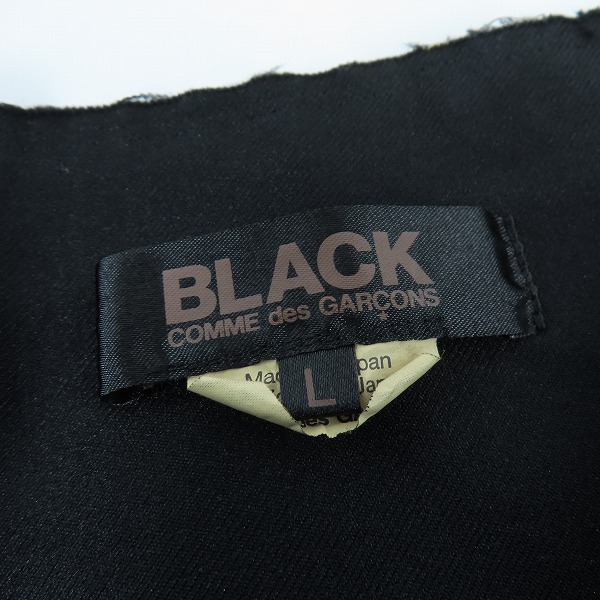 実際に弊社で買取させて頂いたBLACK COMME des GARCONS/ブラックコムデギャルソン AD2018 サスペンダーベスト 1C-V004/Lの画像 2枚目