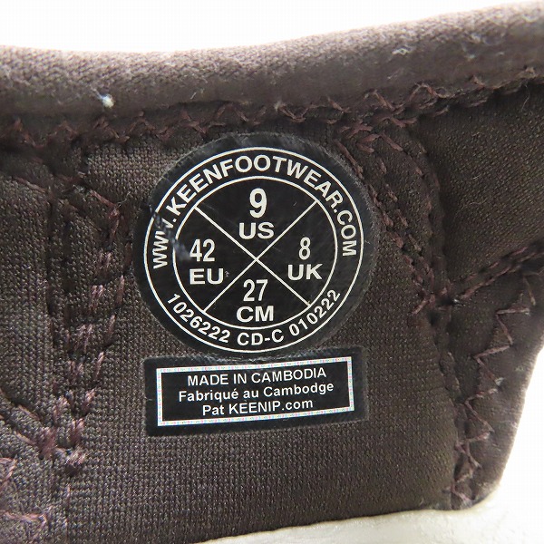 実際に弊社で買取させて頂いたKEEN/キーン NEWPORT CANVAS/ニューポートキャンバス サンダル 1026222/27の画像 5枚目