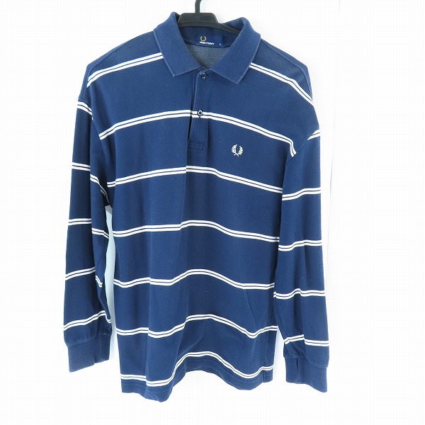 実際に弊社で買取させて頂いたFRED PERRY/フレッドペリー 長袖ボーダーポロシャツ/S