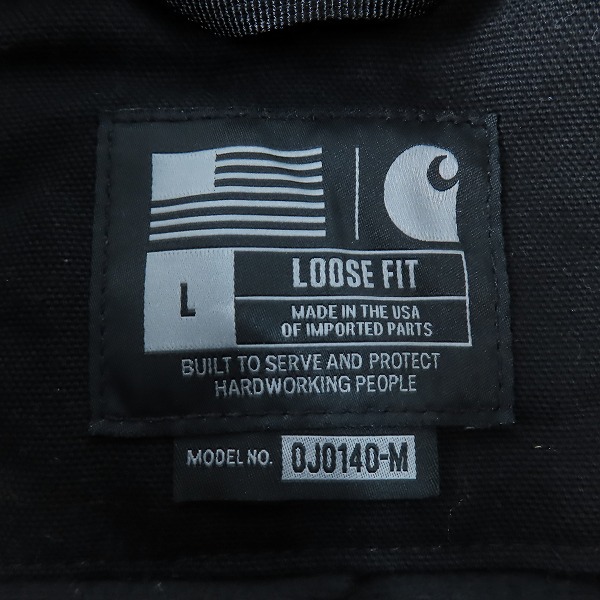 実際に弊社で買取させて頂いたCarhartt/カーハート DUCK ACTIVE JACKET/ダックアクティブジャケット コットン OJ0140-M/Lの画像 2枚目